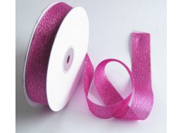 WSTĄŻKA  BROKATOWA  25  MM SZEROKOŚĆ CZERWONA