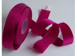 WSTĄŻKA  OZDOBNA  ATŁASOWA 25 MM BORDOWA