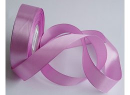 WSTĄŻKA  OZDOBNA  ATŁASOWA 25 MM PASTELOWY RÓŻ