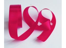 WSTĄŻKA  OZDOBNA  ATŁASOWA 25 MM CZERWONA