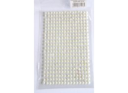 PERŁY SAMOPRZYLEPNE 5  MM OP 100 SZT KREMOWE DZP5-M1-010