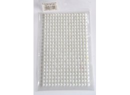 PERŁY SAMOPRZYLEPNE 5  MM OP 100 SZT BIAŁE DZP5-M1-001