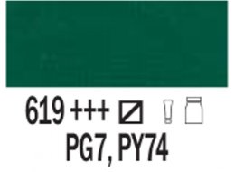 F. AKRYLOWE ART CREATION  750 ML. 619 PERMANENT GREEN DEEP