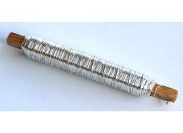 DRUT FLORYSTYCZNY 100 G (70-80 M) KOLOR SREBRNY