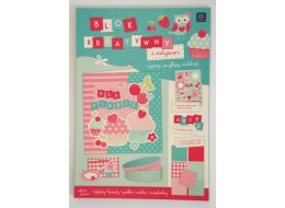 ZESTAW DO SCRAPBOOKINGU A4 16 ARK. TURKUS - CZERWIEŃ