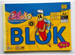 BLOK A4  60 KARTEK 4 W 1 PASTELLO