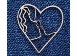 ORNAMENT BEERMATA SERCE 7X7 CM D0037
