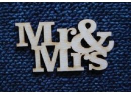 ORNAMENT MR&MRS SKLEJKA 3 MM 9X16 CM   F0014
