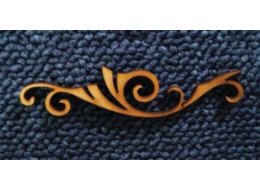 ORNAMENT SKLEJKA 3 MM 3X6 CM E0014