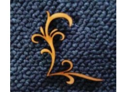 ORNAMENT SKLEJKA 3 MM 4X4 CM E0001