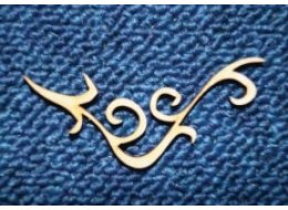 ORNAMENT SKLEJKA 3 MM 4X4 CM E0010