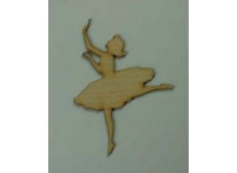ORNAMENT TANCERKA SKLEJKA 3 MM 10 CM H0023-1