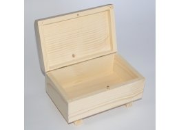 DREWNIANA KASETKA 20 X 15 X 6,5 CM