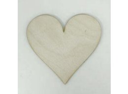 SERCE DREWNIANE SKLEJKA 3 MM 10X10 CM D0012