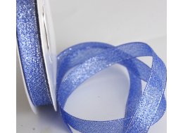 WSTĄŻKA  BROKATOWA  12  MM SZEROKOŚĆ BŁĘKITNA
