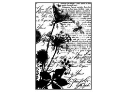 KAUCZUKOWY STEMPEL ROŚLINY, TŁO 7X11 CM STAMPERIA WTKCC74