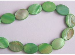 MASA PERŁOWA OWALE ZIELEŃ 13 X 18  MM NR 4347