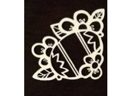 ORNAMENT BEERMATA PISANKA  7 X 9 CM S007