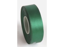 WSTĄŻKA  OZDOBNA  ATŁASOWA 25 MM ZIELEŃ CIEMNA