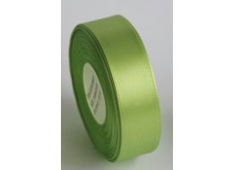 WSTĄŻKA  OZDOBNA  ATŁASOWA 25 MM ZIELEŃ JASNA