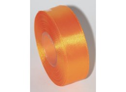WSTĄŻKA  OZDOBNA  ATŁASOWA 25 MM  POMARAŃCZ