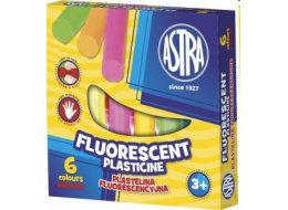 PLASTELINA 6 KOLORÓW  FLUORESCENCYJNA ASTRA