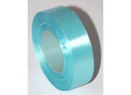 WSTĄŻKA  OZDOBNA  ATŁASOWA 25 MM TURKUS