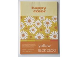 BLOK TECHNICZNY A4 170 G ZESTAW  YELLOW HAPPY COLOR
