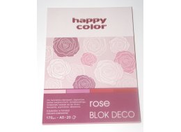 BLOK TECHNICZNY A5 170 G ZESTAW ROSE HAPPY COLOR