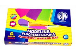 MODELINA KOMPLET 6 KOLORÓW FLUO ASTRA