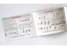 BLOK DO NAUKI KALIGRAFII A5 MANUSCRIPT
