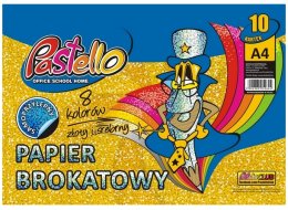 PAPIER SAMOPRZYLEPNY BROKATOWY A4 ZESTAW 10 ARKUSZY 
