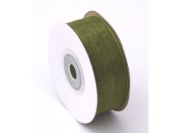 WSTĄŻKA SZYFONOWA 25 MM X 25 Y ZIELONA OLIWKA