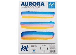 Blok do akwareli AURORA Cold Pressed 300g/m2 A4 klejony
