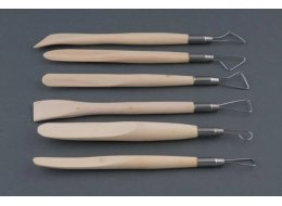 Narzędzia ceramiczne szpatułko-oczka komplet 6 sztuk